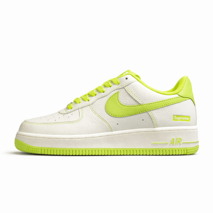Fabrika Supply Air Force 1 ’07 White / Lime Green | sapatilhas Sole Rua