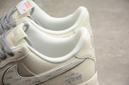 Fabrika Supply Air Force 1 Low x Stüssy Beige / Grey | sapatilhas Sole Rua
