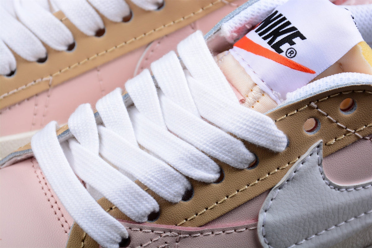 Fabrika Supply Blazer Low ’77 Pink / Beige / White | sapatilhas Sole Rua