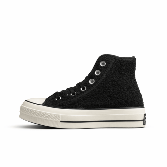 Fabrika Supply Chuck 70 HI Sherpa Black / White / Egret | sapatilhas Sole Rua