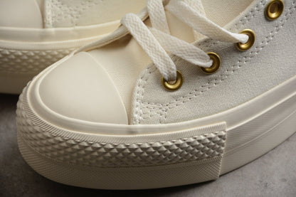 Essenza Rosa Chuck Taylor All Star Lift Platform HI Egret / Gold | sapatilhas Sole Rua