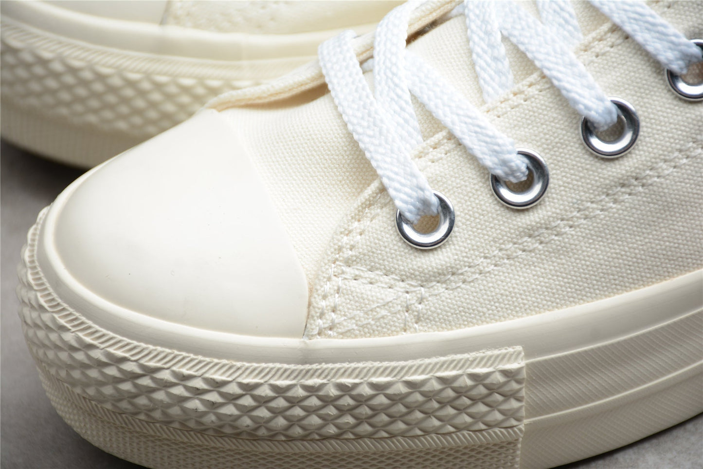 Fabrika Supply Chuck Taylor All Star Rainbow Platform Low White / Cream | sapatilhas Sole Rua