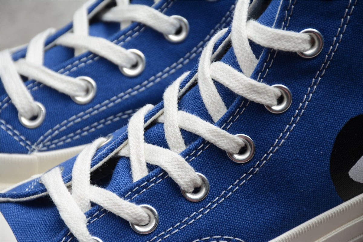 Fabrika Supply Comme des Garçons Play Chuck 70 HI Platform Blue | sapatilhas Sole Rua