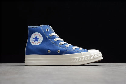 Fabrika Supply Comme des Garçons Play Chuck 70 HI Platform Blue | sapatilhas Sole Rua
