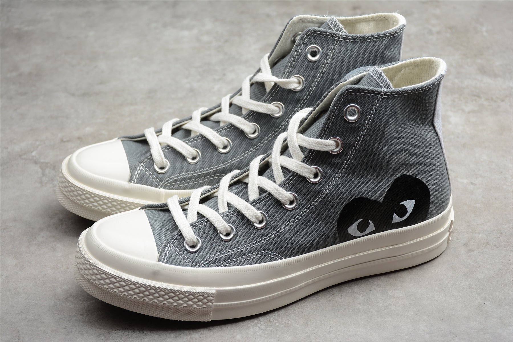 Fabrika Supply Comme des Garçons Play Chuck 70 HI Platform Grey | sapatilhas Sole Rua