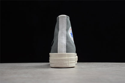 Fabrika Supply Comme des Garçons Play Chuck 70 HI Platform Grey | sapatilhas Sole Rua