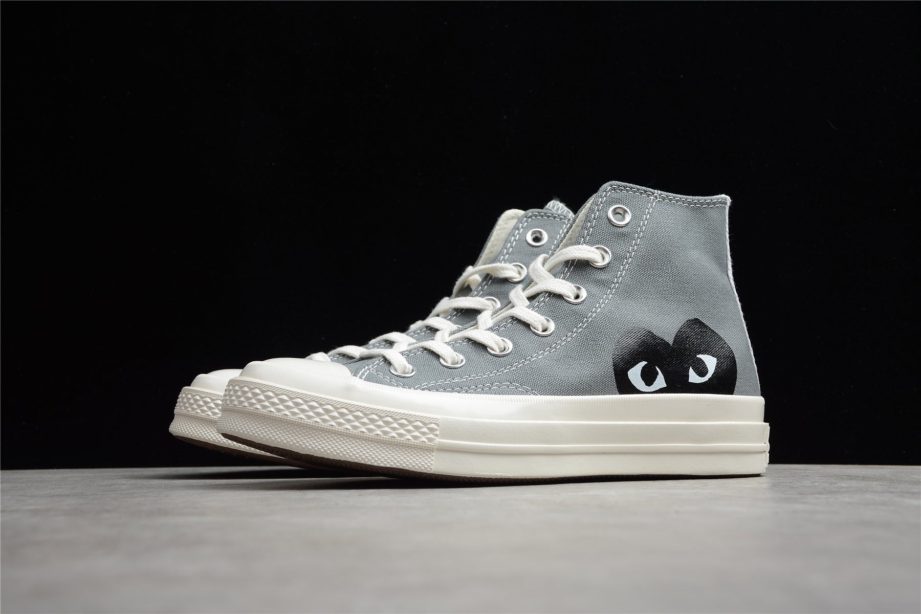Fabrika Supply Comme des Garçons Play Chuck 70 HI Platform Grey | sapatilhas Sole Rua