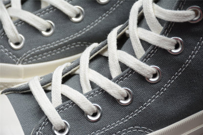 Fabrika Supply Comme des Garçons Play Chuck 70 HI Platform Grey | sapatilhas Sole Rua