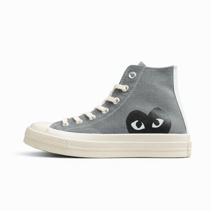 Fabrika Supply Comme des Garçons Play Chuck 70 HI Platform Grey | sapatilhas Sole Rua
