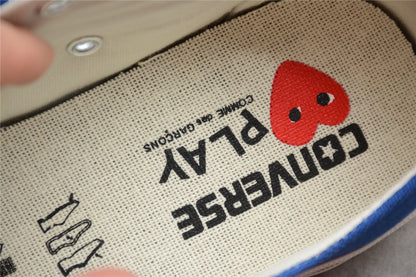 Fabrika Supply Comme des Garçons Play Chuck 70 Low Platform Blue | sapatilhas Sole Rua