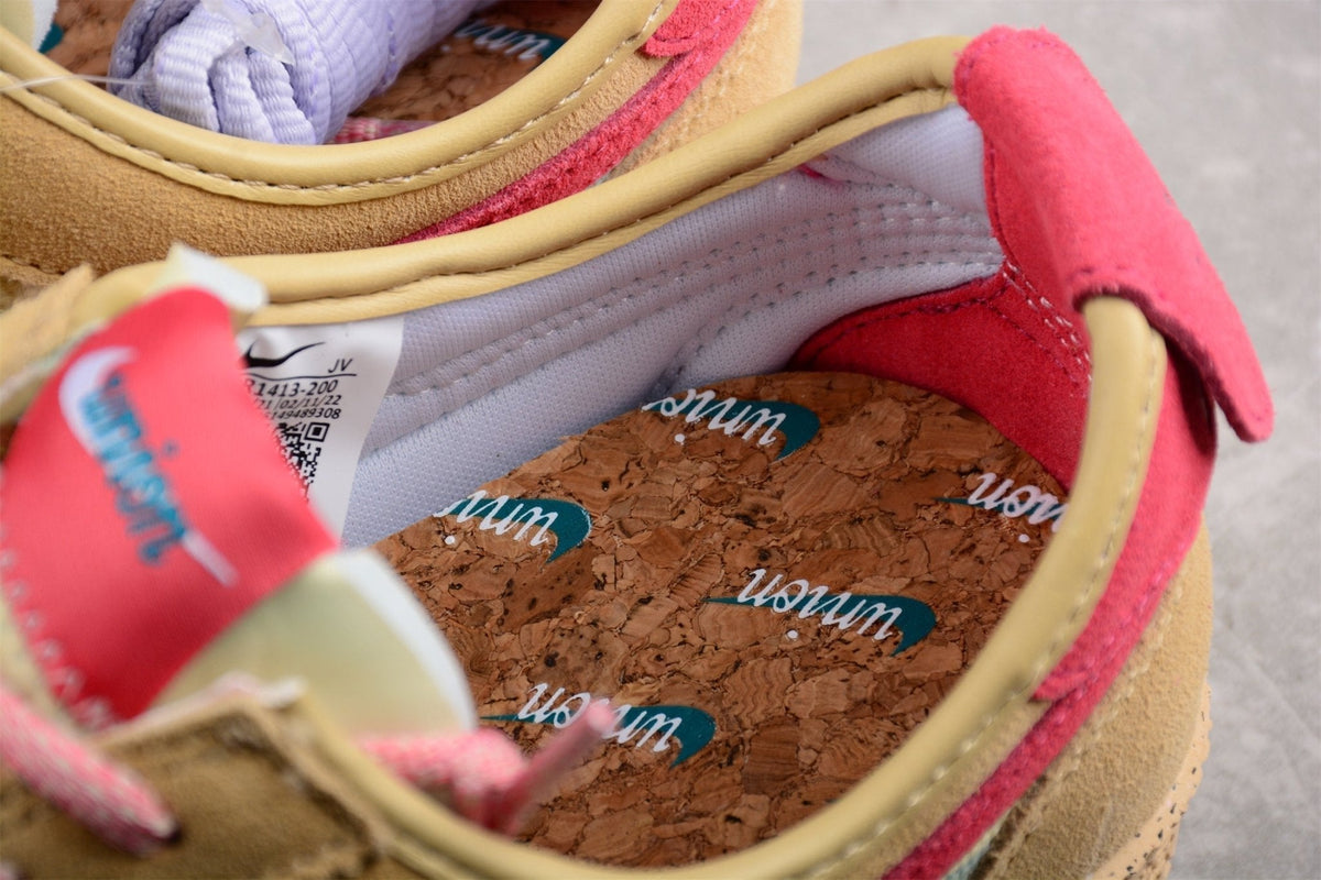 Fabrika Supply Cortez x Union LA Beige / Red / Olive Green | sapatilhas Sole Rua