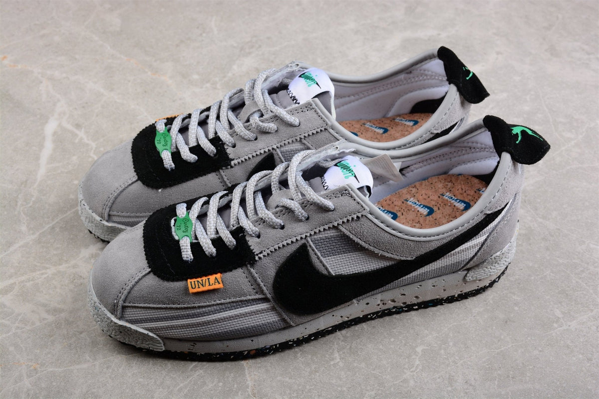 Essenza Rosa Cortez x Union LA Grey / Black | sapatilhas Sole Rua