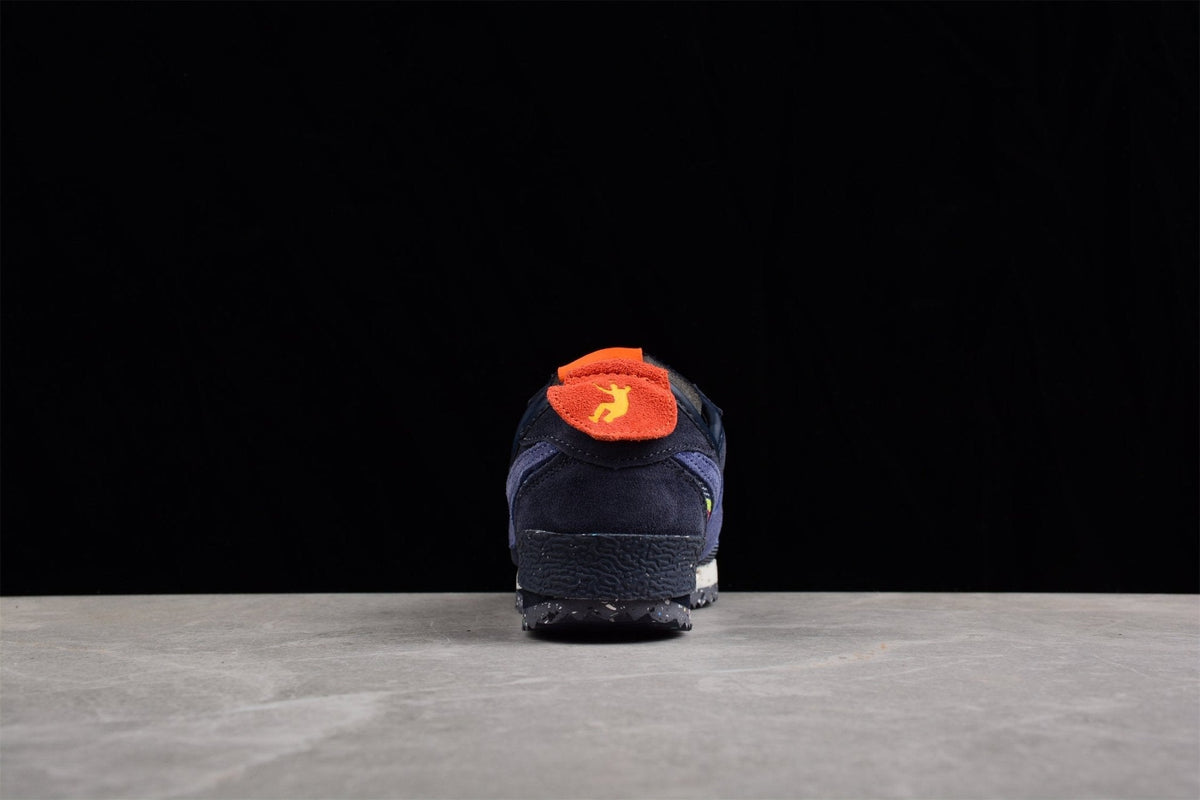 Essenza Rosa Cortez x Union LA Navy / Orange | sapatilhas Sole Rua