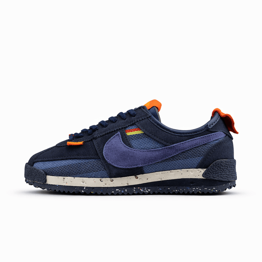 Essenza Rosa Cortez x Union LA Navy / Orange | sapatilhas Sole Rua