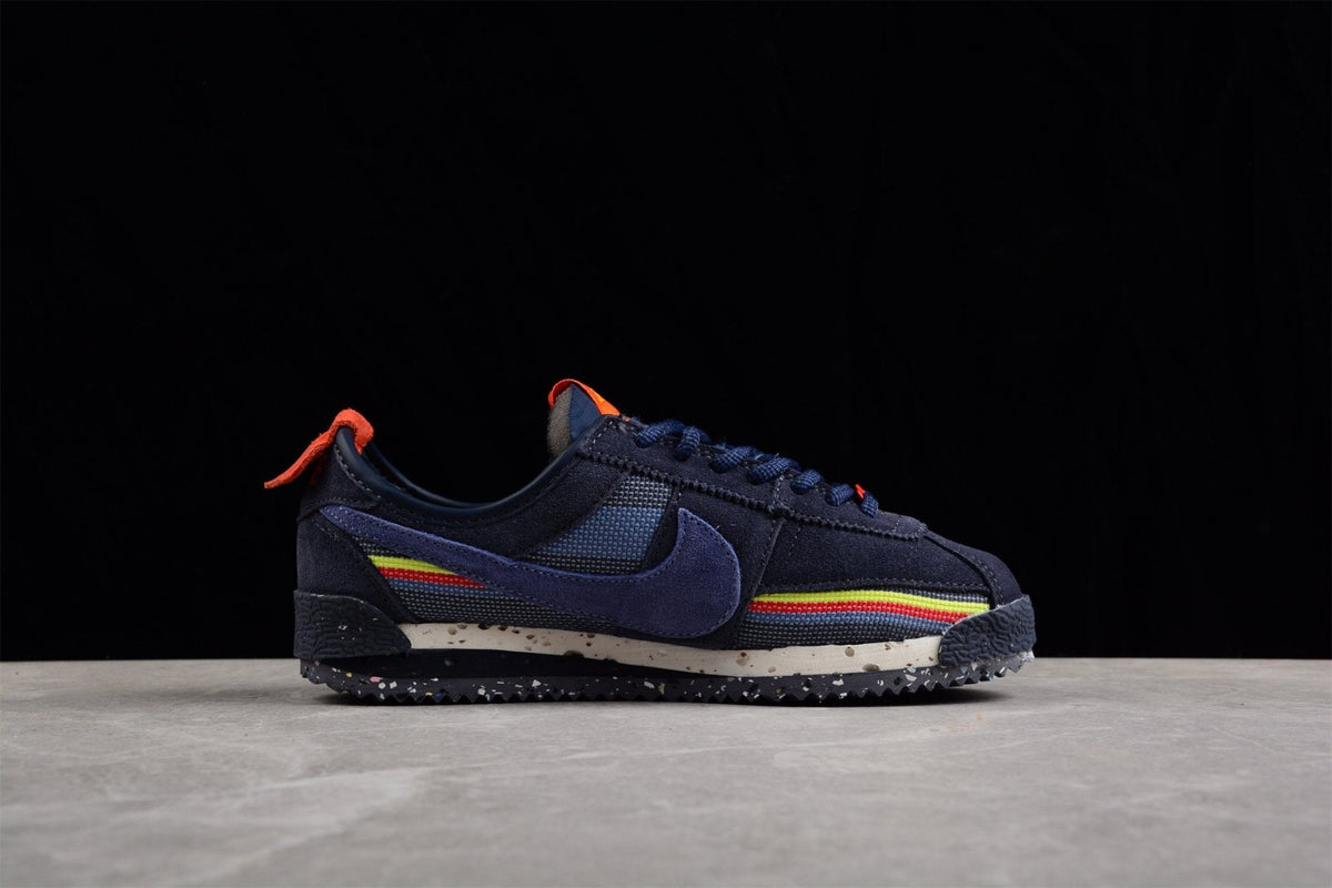 Essenza Rosa Cortez x Union LA Navy / Orange | sapatilhas Sole Rua