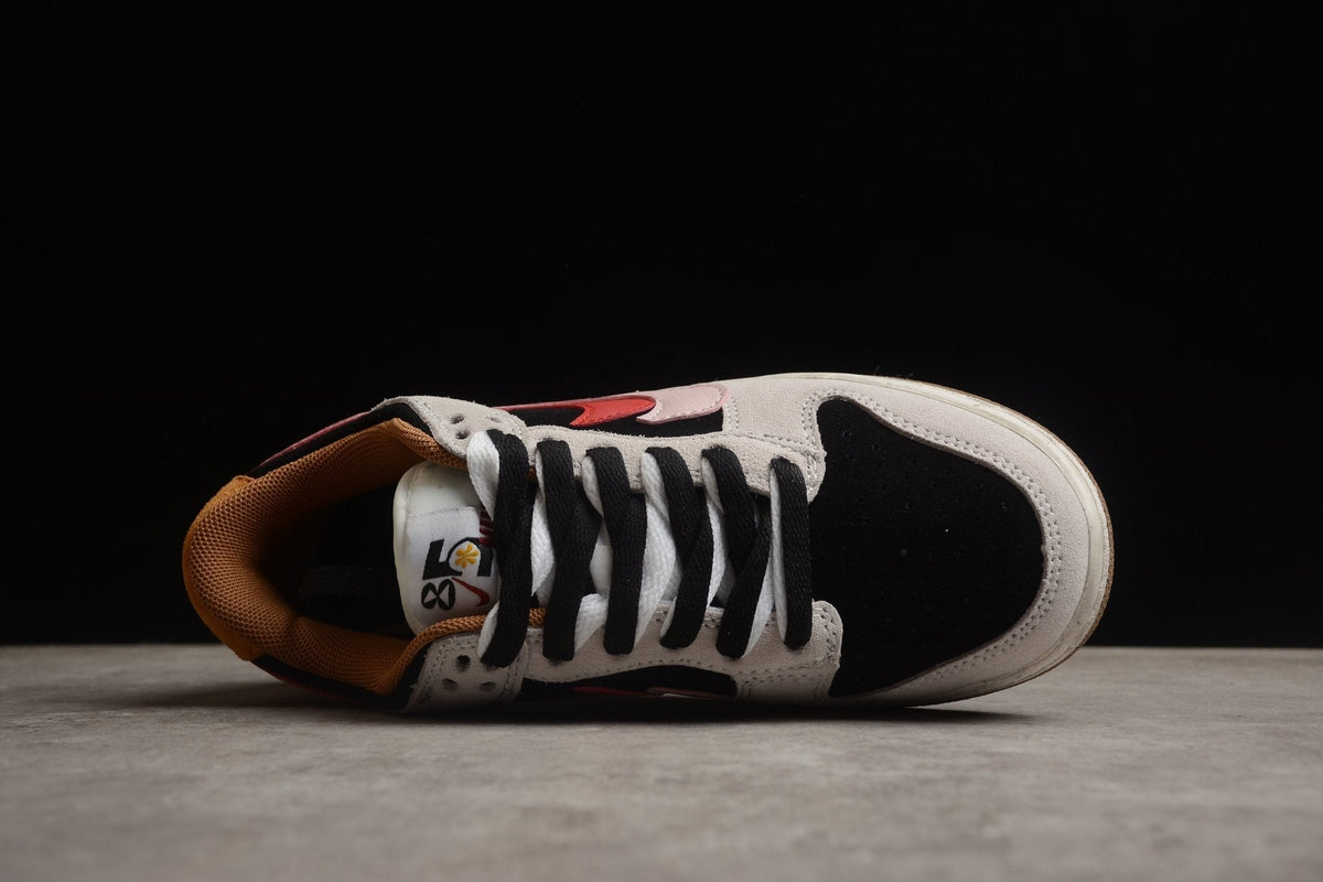 Essenza Rosa Dunk Low “85” Grey / Black / Red | sapatilhas Sole Rua