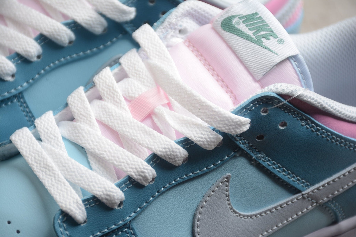 Essenza Rosa Dunk Low Blue / Sky Blue / Pastel Pink | sapatilhas Sole Rua