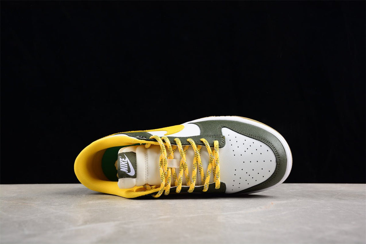 Essenza Rosa Dunk Low White / Green / Yellow | sapatilhas Sole Rua