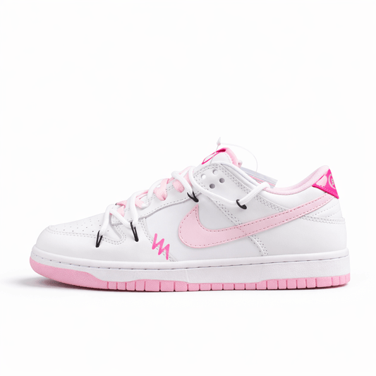 Essenza Rosa Dunk Low White / Pink / Black | sapatilhas Sole Rua