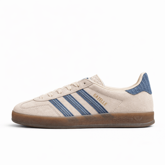 Fabrika Supply Gazelle Beige / Navy | sapatilhas Sole Rua