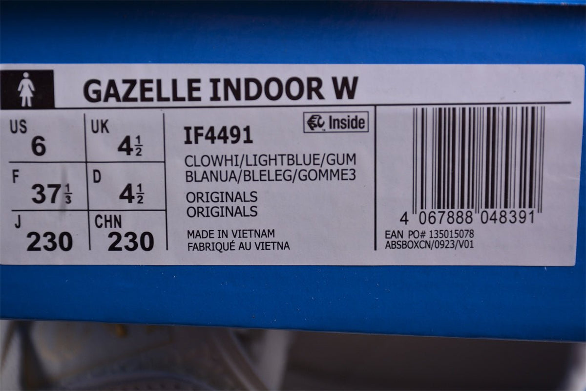 Fabrika Supply Gazelle White / Sky Blue Floral | sapatilhas Sole Rua