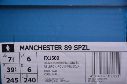 Fabrika Supply Handball Spezial Manchester 89 Navy / Red | sapatilhas Sole Rua