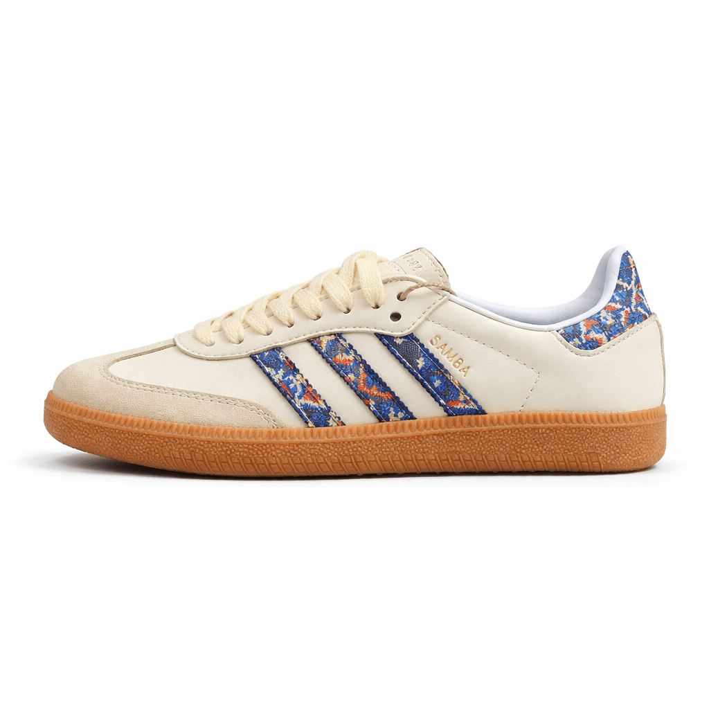 Fabrika Supply Samba OG Light Beige / Collegiate Navy | sapatilhas Sole Rua